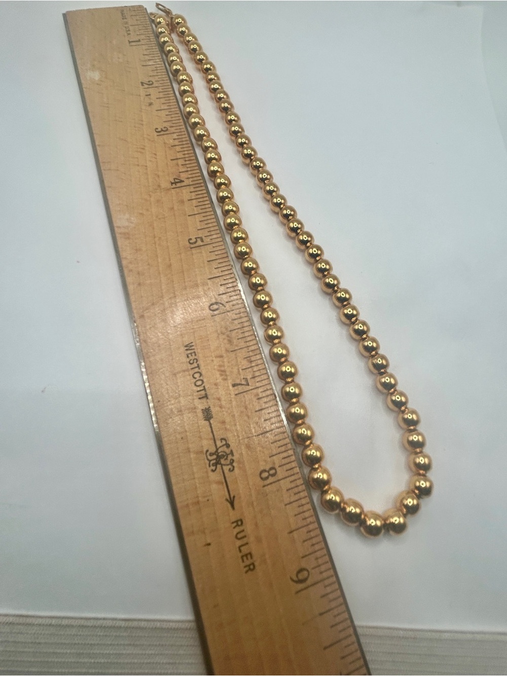Vintage Monet Gold Beaded Necklace - Timeless Women’s Jewelry - Picture 4 of 9